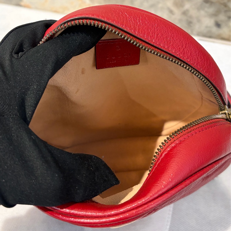 GUCCI MARMONT紅圓餅包-8