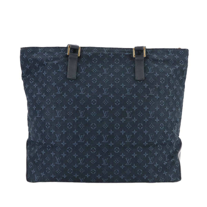 路易威登 Monogram Mini Cabas Mezzo Personal SPO 手提包，TST 藍色，金色五金配件-1
