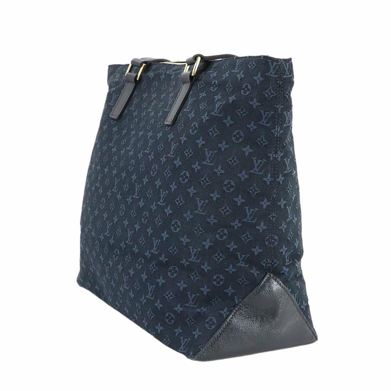 路易威登 Monogram Mini Cabas Mezzo Personal SPO 手提包，TST 藍色，金色五金配件-2