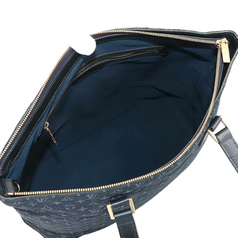 路易威登 Monogram Mini Cabas Mezzo Personal SPO 手提包，TST 藍色，金色五金配件-5