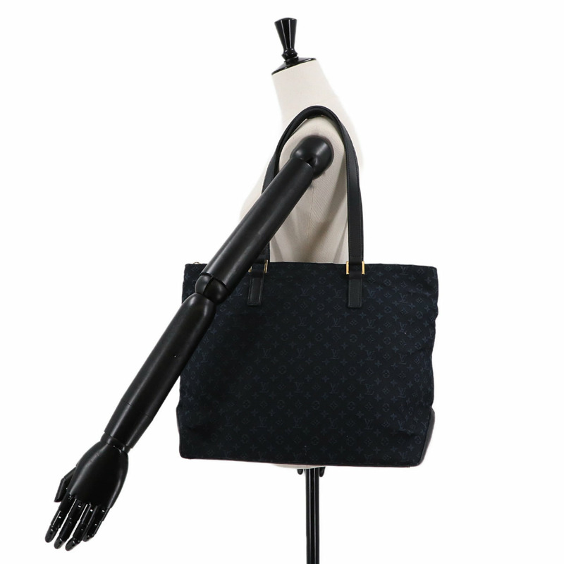 路易威登 Monogram Mini Cabas Mezzo Personal SPO 手提包，TST 藍色，金色五金配件-8