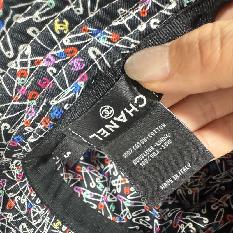 Chanel 刺繡logo 漁夫帽-7