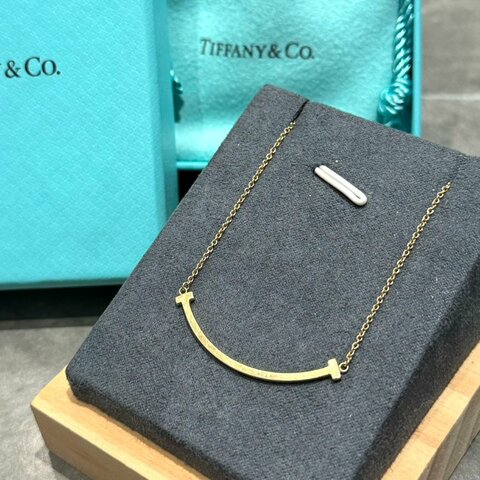 Tiffany & Co Smile 微笑項鍊 18K玫瑰金 小號