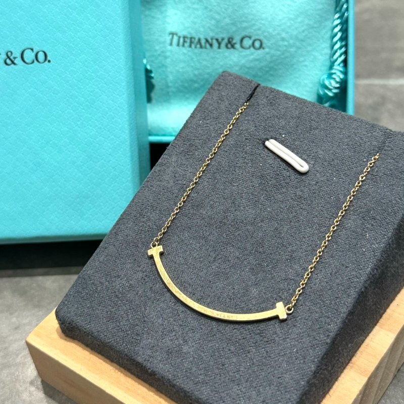 Tiffany & Co Smile 微笑項鍊 18K玫瑰金 小號-0