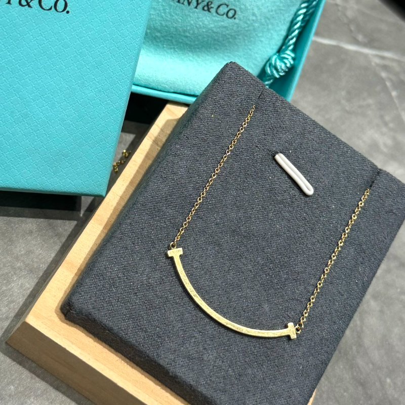 Tiffany & Co Smile 微笑項鍊 18K玫瑰金 小號-4