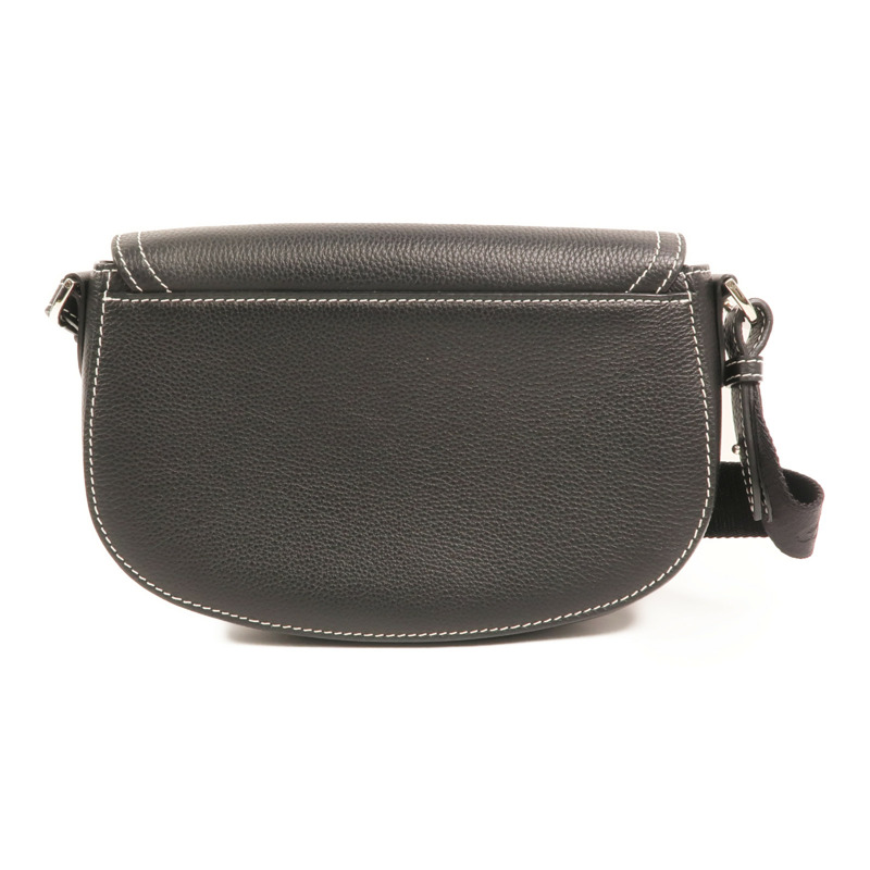 Dior 牛皮皮革Saddle Grained銀扣肩背袋-1