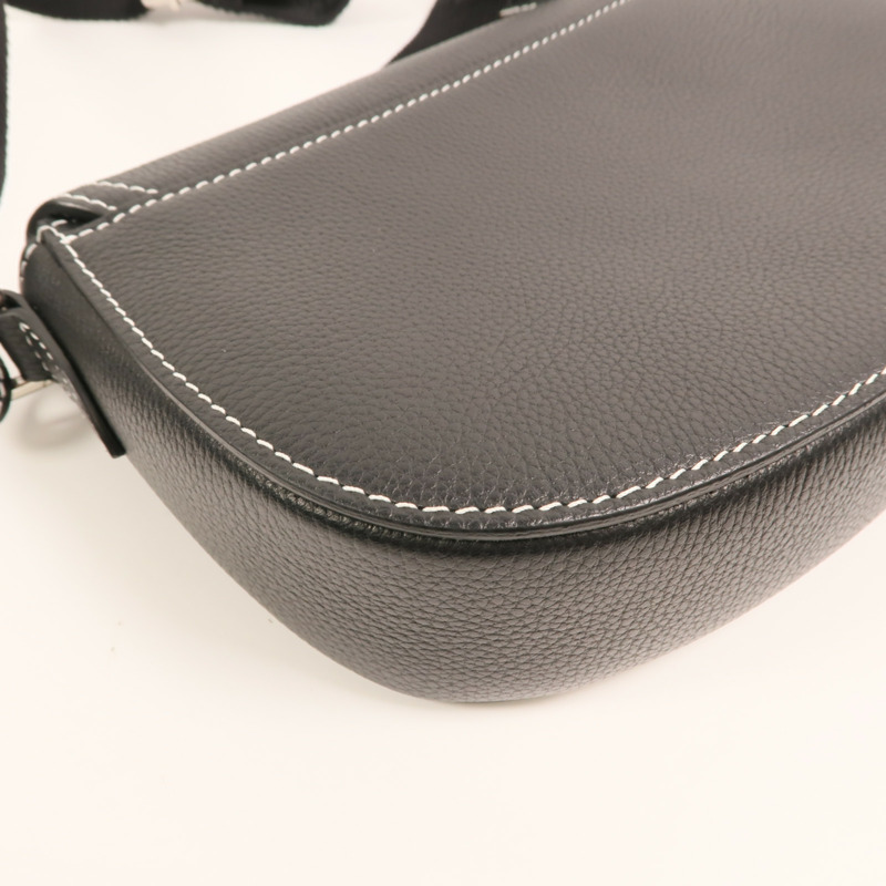 Dior 牛皮皮革Saddle Grained銀扣肩背袋-13