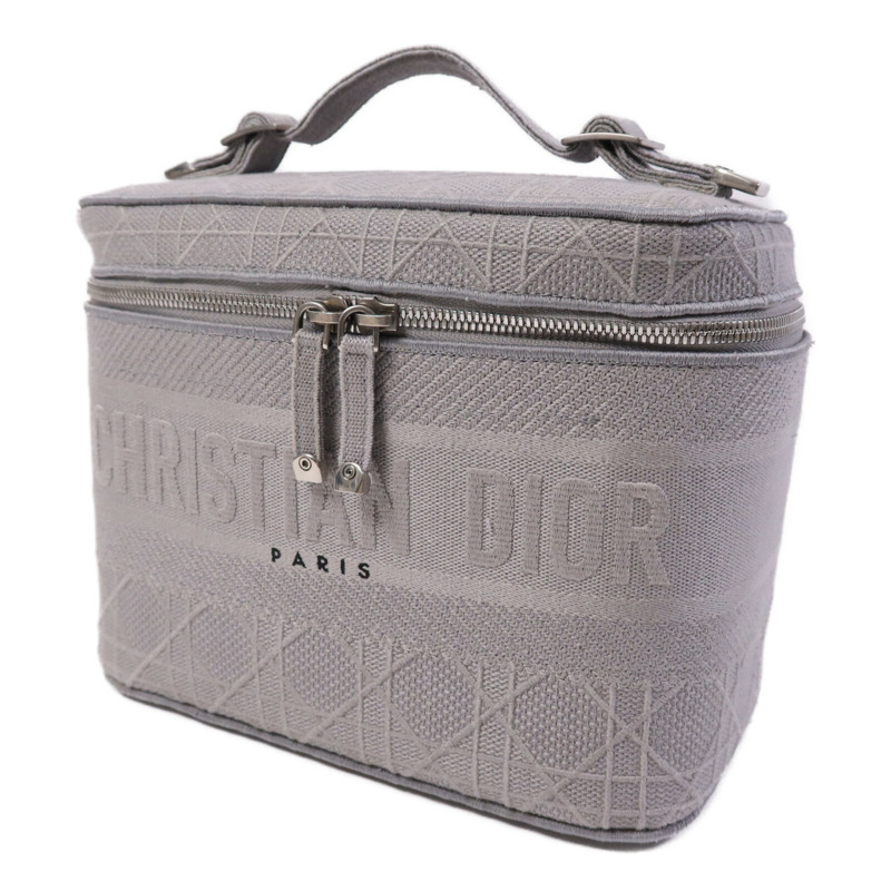 Dior 帆布Travel Vanity Case銀扣手挽袋-2