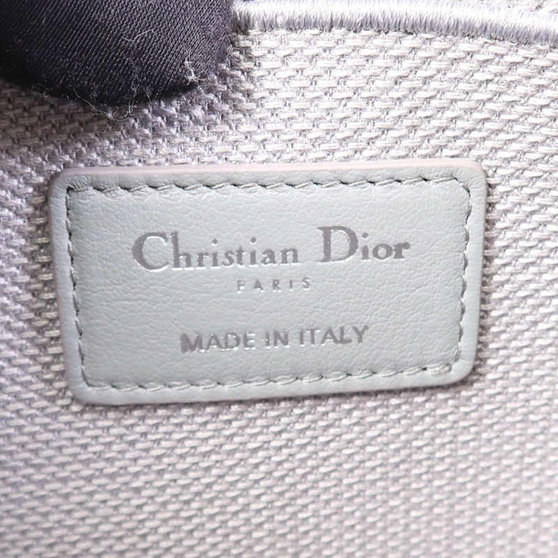Dior 帆布Travel Vanity Case銀扣手挽袋-5
