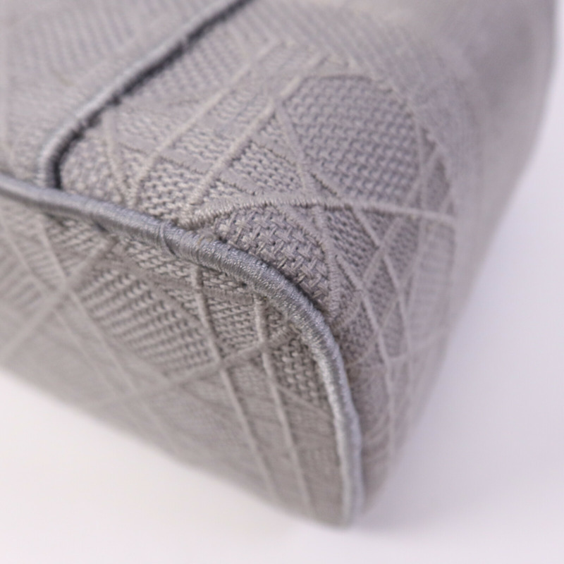 Dior 帆布Travel Vanity Case銀扣手挽袋-11