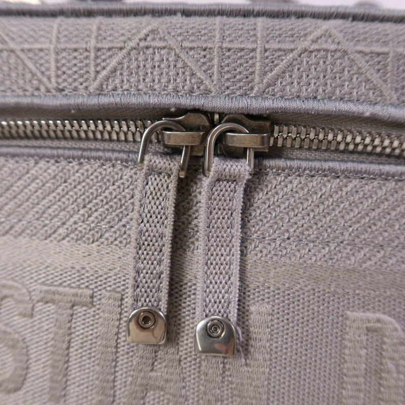 Dior 帆布Travel Vanity Case銀扣手挽袋-13