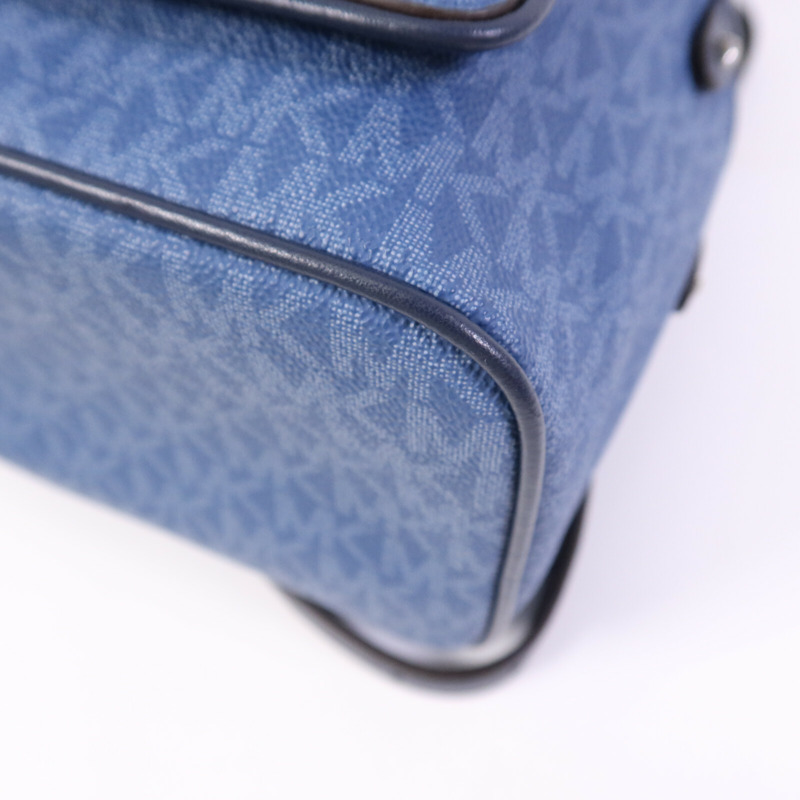 Michael Kors 塗層帆布Backpack銀扣背包-10