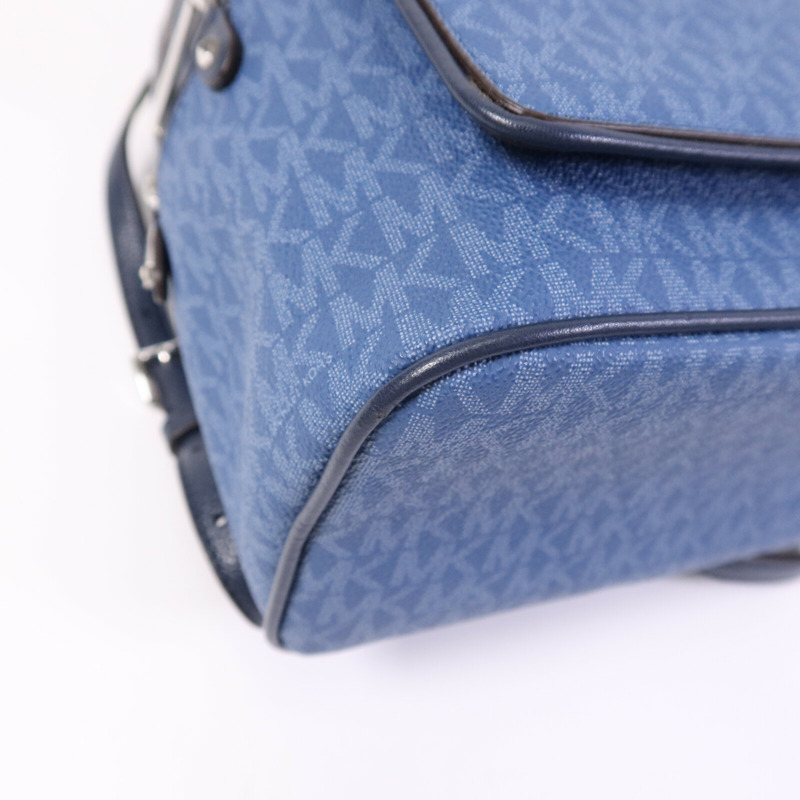 Michael Kors 塗層帆布Backpack銀扣背包-11
