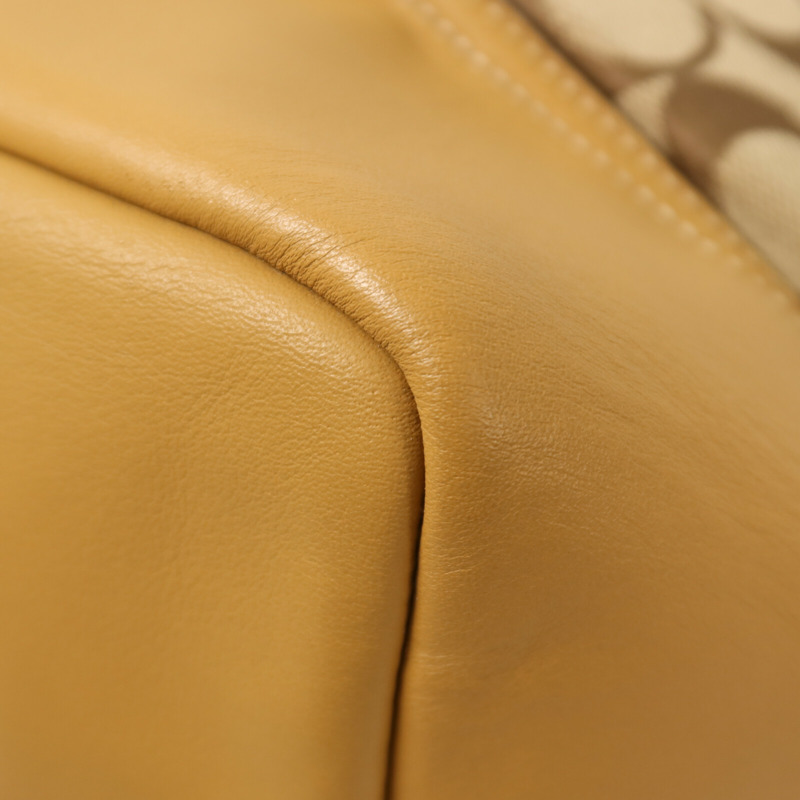COACH 帆布2 Way Shoulder銀扣手挽肩背兩用袋-11