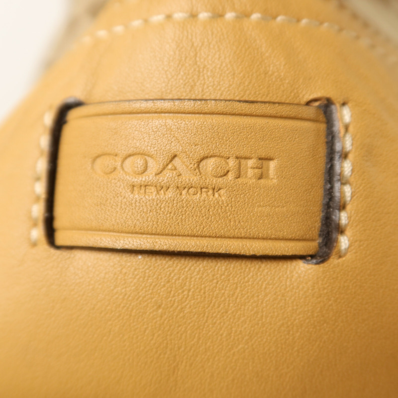 COACH 帆布2 Way Shoulder銀扣手挽肩背兩用袋-14