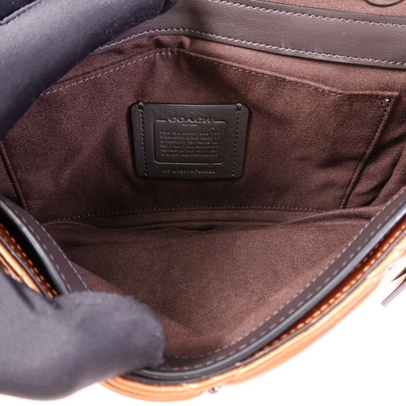 COACH 牛皮皮革Chain Shoulder鏈帶肩背袋-4