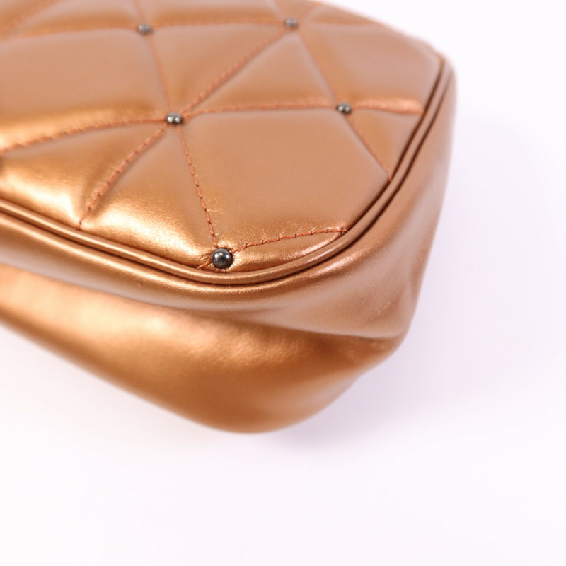 COACH 牛皮皮革Chain Shoulder鏈帶肩背袋-10