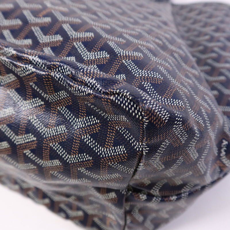 GOYARD 塗層帆布Saint Louis GM銀扣手挽袋-12