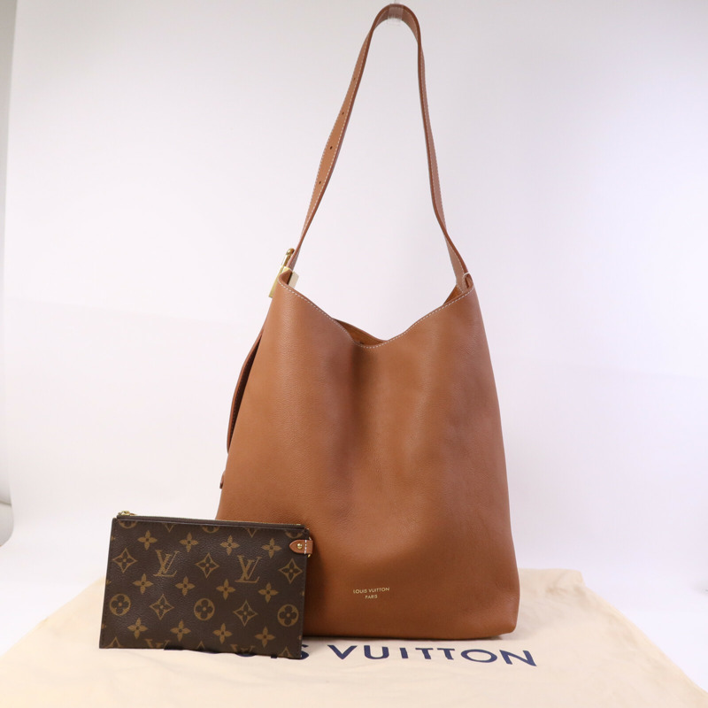 LOUIS VUITTON 牛皮皮革Low Key Hobo MM金扣肩背袋-9