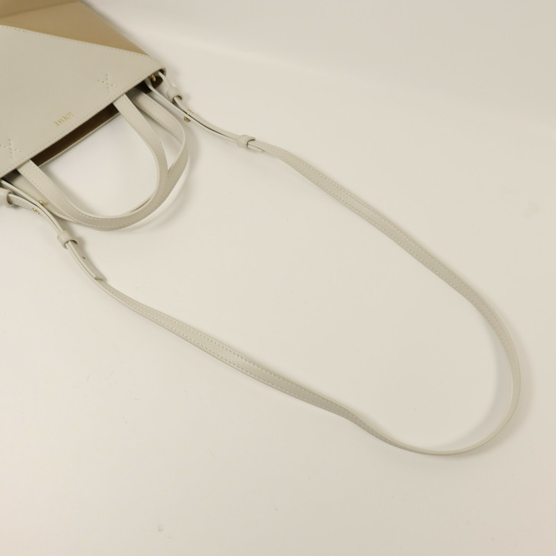 LOEWE 牛皮皮革Puzzle Fold Mini金扣手挽肩背兩用袋-7