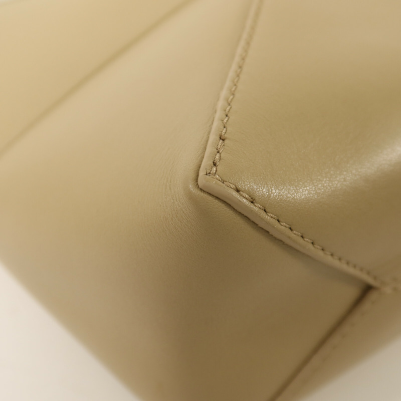 LOEWE 牛皮皮革Puzzle Fold Mini金扣手挽肩背兩用袋-12