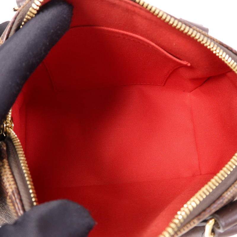 LOUIS VUITTON Damier Speedy Bandouliere 20金扣手挽肩背兩用袋-4