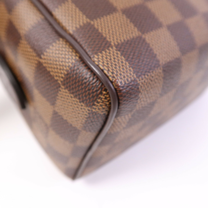LOUIS VUITTON Damier Speedy Bandouliere 20金扣手挽肩背兩用袋-10