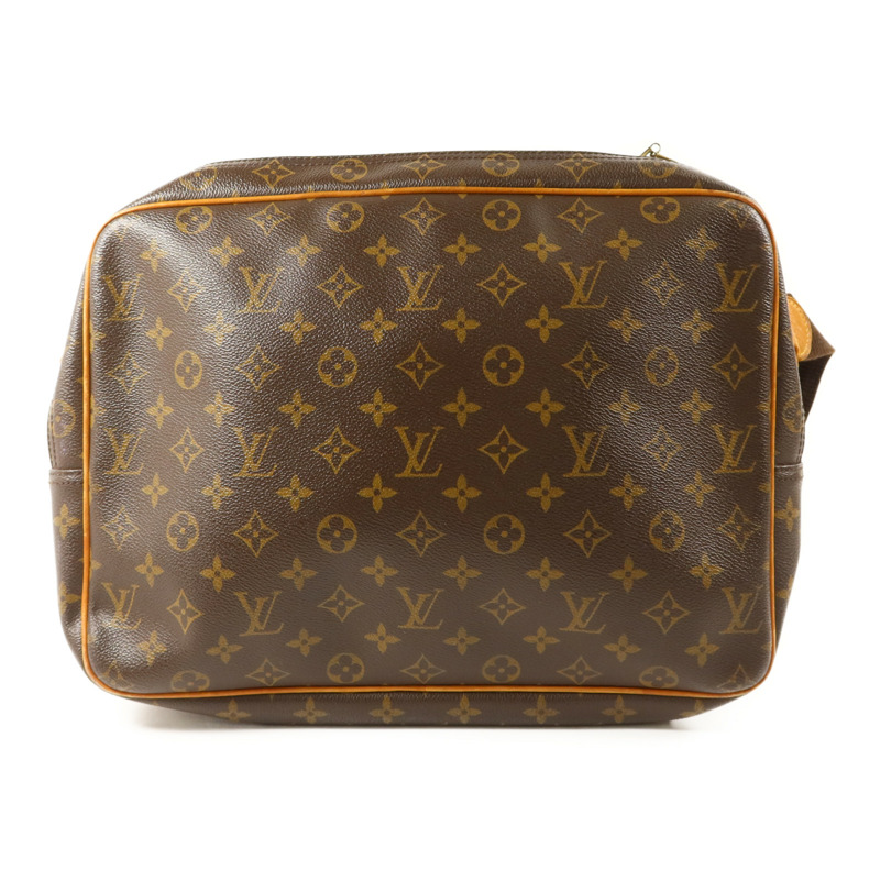 LOUIS VUITTON Monogram Reporter GM金扣肩背袋-1