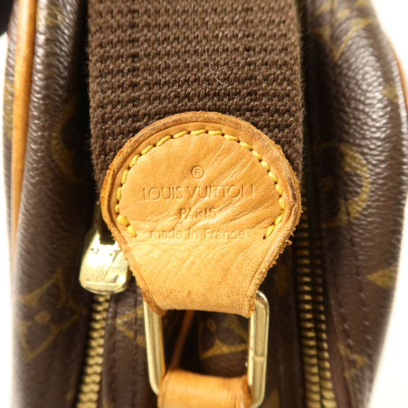 LOUIS VUITTON Monogram Reporter GM金扣肩背袋-6