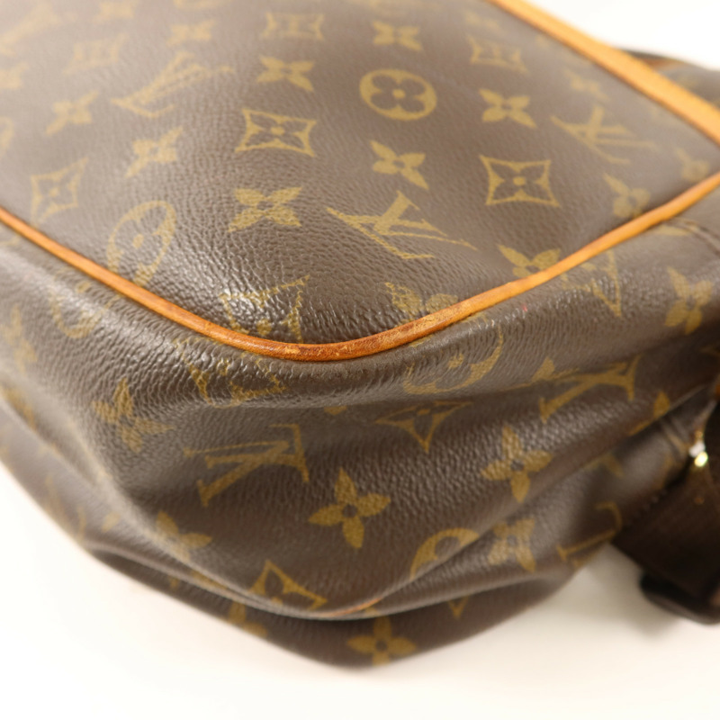 LOUIS VUITTON Monogram Reporter GM金扣肩背袋-10