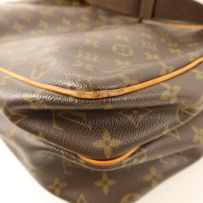 LOUIS VUITTON Monogram Reporter GM金扣肩背袋-12