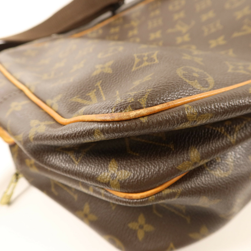 LOUIS VUITTON Monogram Reporter GM金扣肩背袋-13