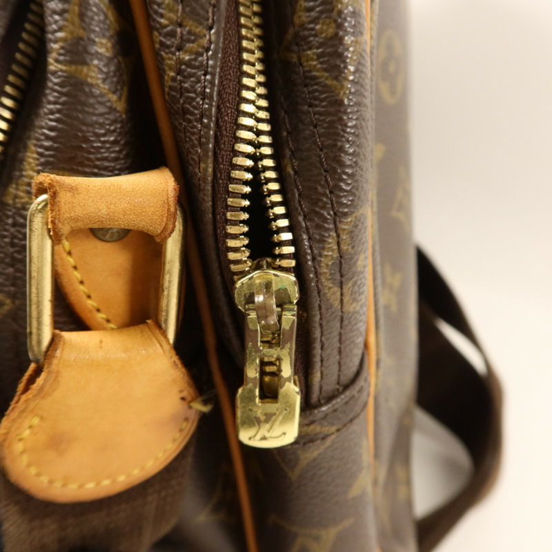 LOUIS VUITTON Monogram Reporter GM金扣肩背袋-15