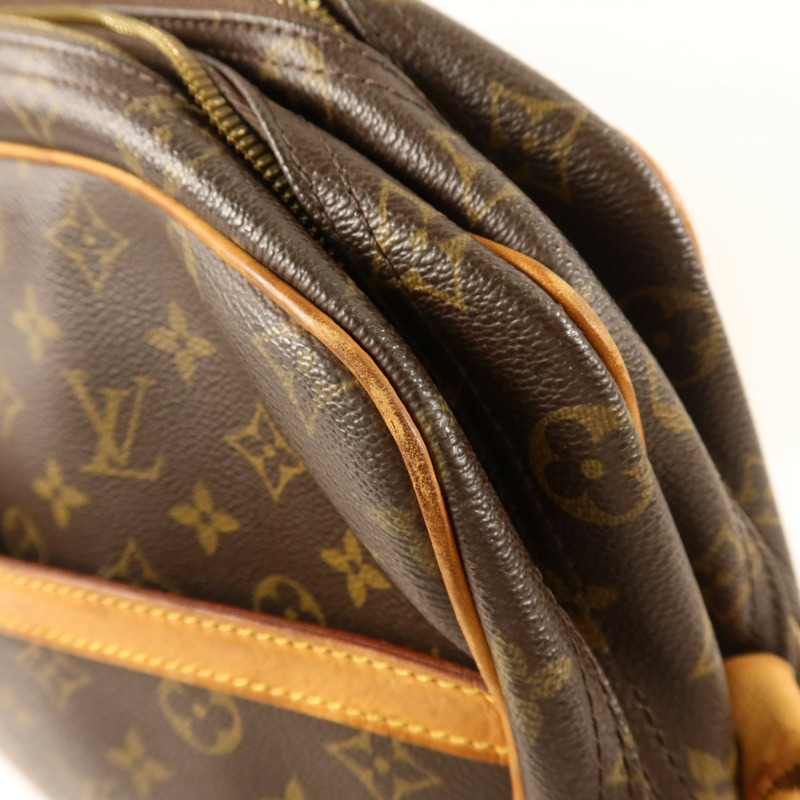 LOUIS VUITTON Monogram Reporter GM金扣肩背袋-19