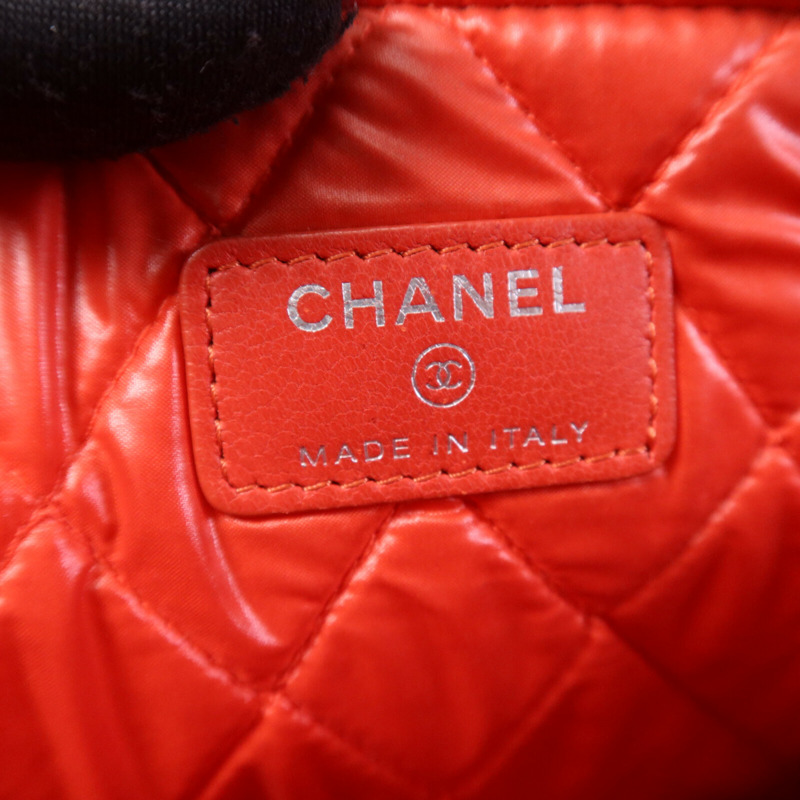 CHANEL 羊皮皮革Pouch銀扣手拿包-5