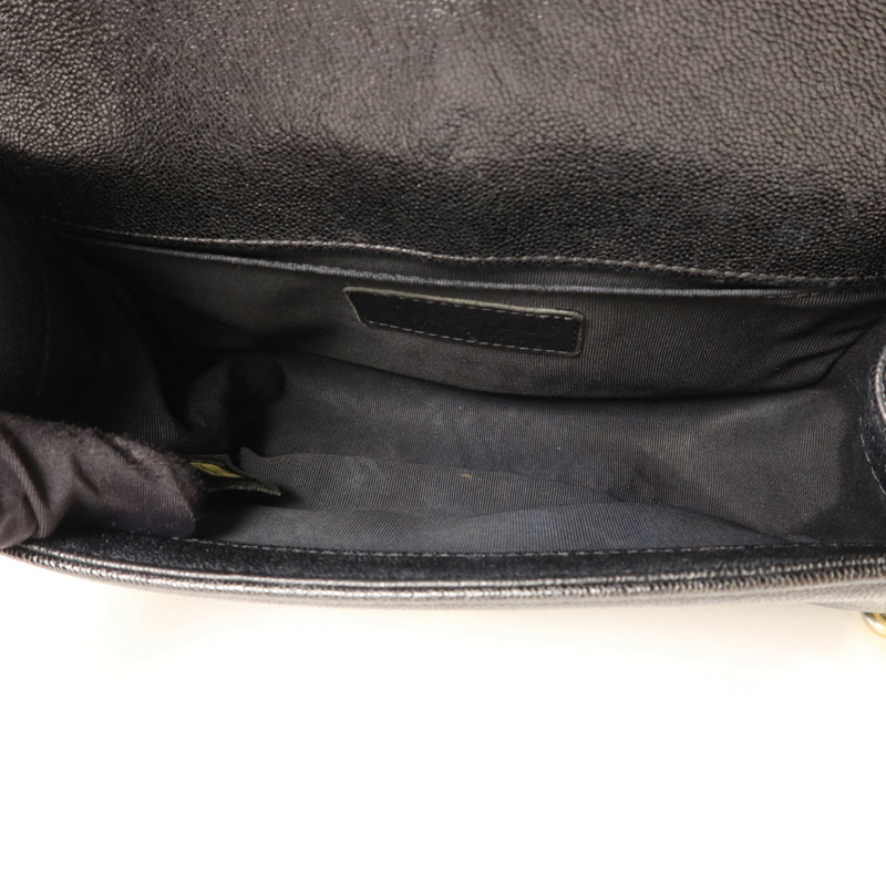 CHANEL 牛皮皮革Boy 20金扣鏈帶肩背袋-4