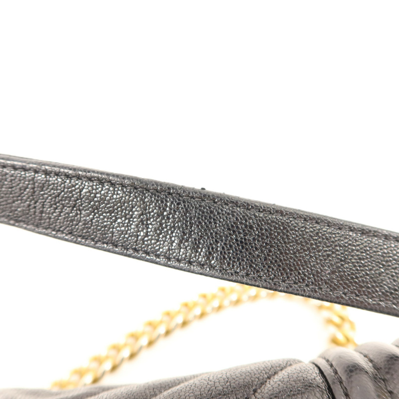 CHANEL 牛皮皮革Boy 20金扣鏈帶肩背袋-19