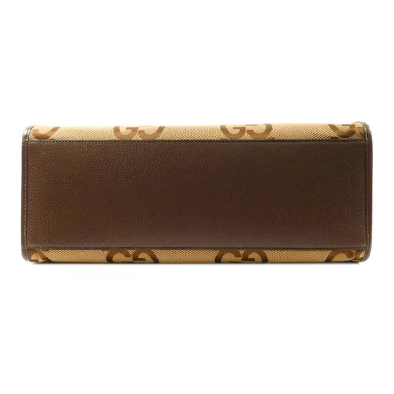 GUCCI 帆布Jumbo GG金扣手挽肩背兩用袋-3