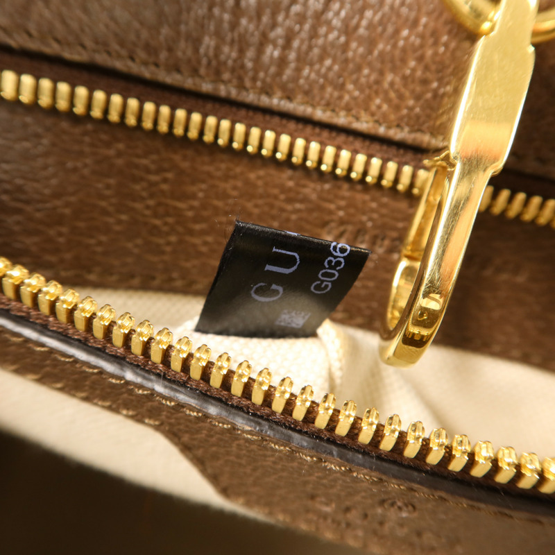 GUCCI 帆布Jumbo GG金扣手挽肩背兩用袋-7