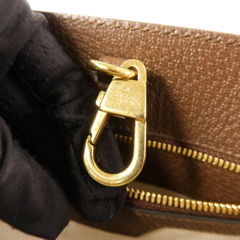 GUCCI 帆布Jumbo GG金扣手挽肩背兩用袋-9