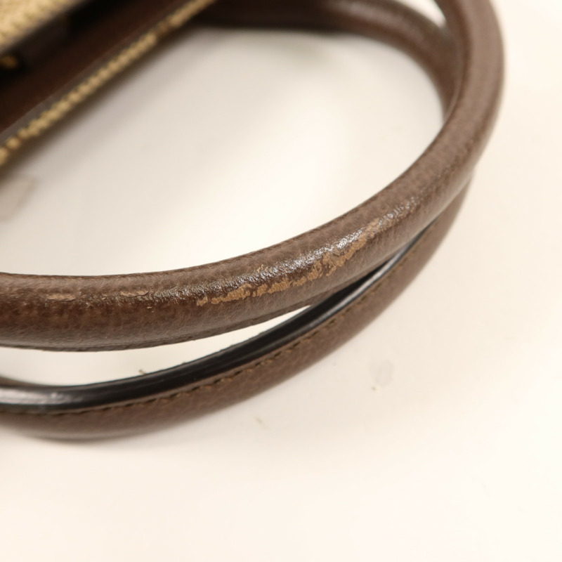 GUCCI 帆布Jumbo GG金扣手挽肩背兩用袋-17