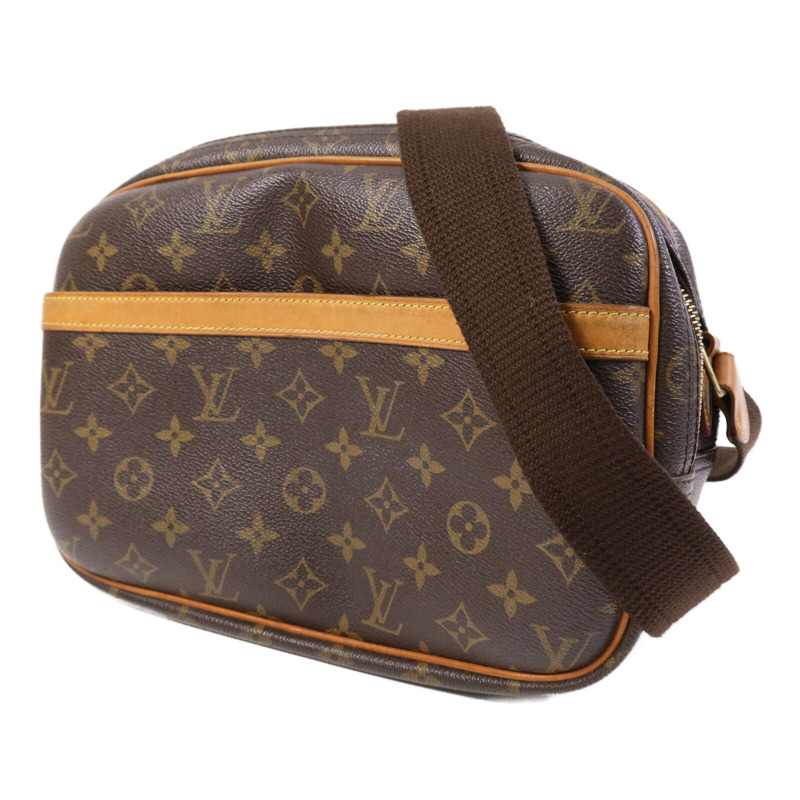 LOUIS VUITTON Monogram Reporter PM金扣肩背袋-2