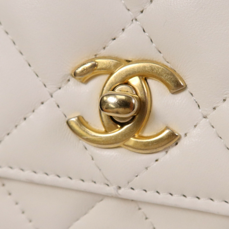 CHANEL 羊皮皮革Wallet On Chain金扣鏈帶肩背袋-6