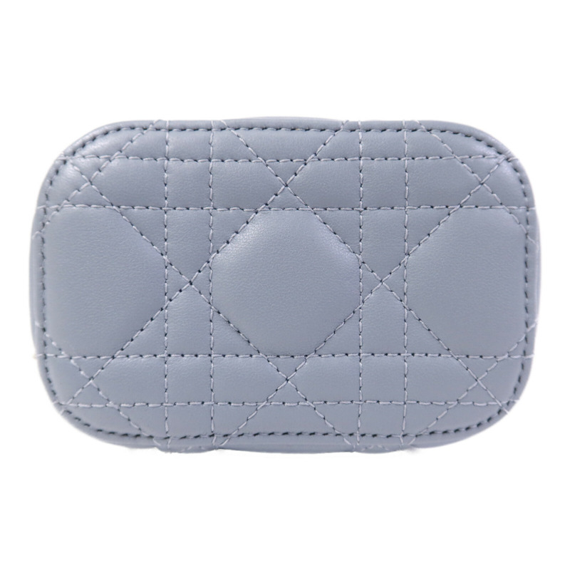 Dior 羊皮皮革Cannage Vanity金扣手挽肩背兩用袋-3