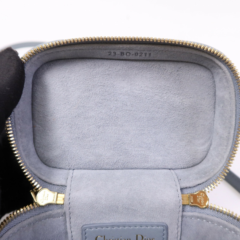 Dior 羊皮皮革Cannage Vanity金扣手挽肩背兩用袋-12