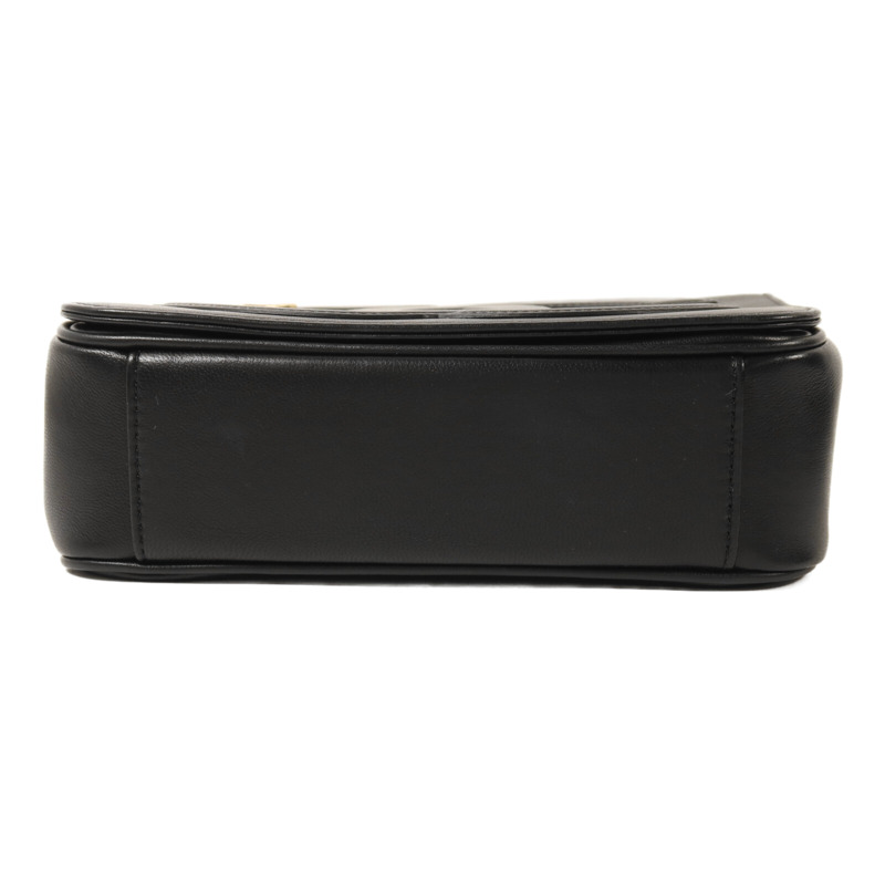 CHANEL 羊皮皮革Chain Shoulder金扣鏈帶肩背袋-3