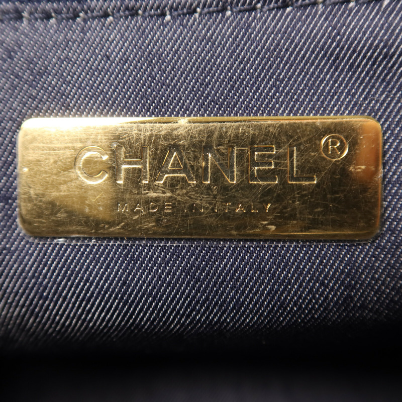 CHANEL 羊皮皮革Chain Shoulder金扣鏈帶肩背袋-5