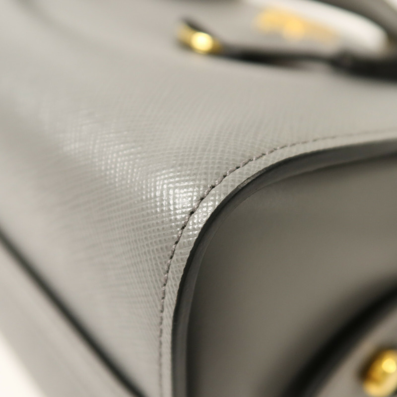 PRADA 牛皮皮革Borsa A mano金扣手挽肩背兩用袋-12