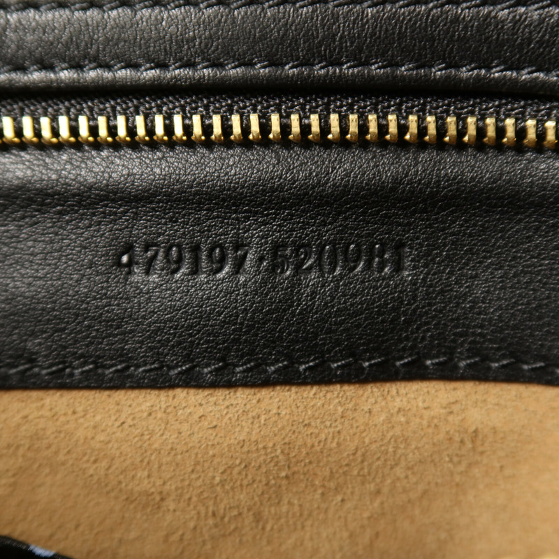 GUCCI 塗層帆布Padlock GG金扣鏈帶肩背袋-6