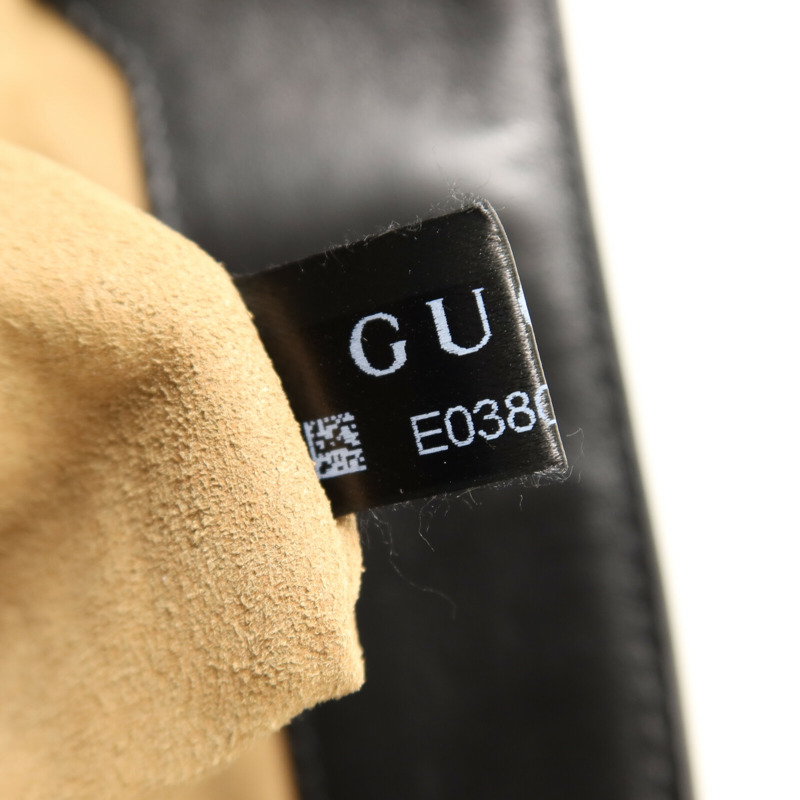 GUCCI 塗層帆布Padlock GG金扣鏈帶肩背袋-7